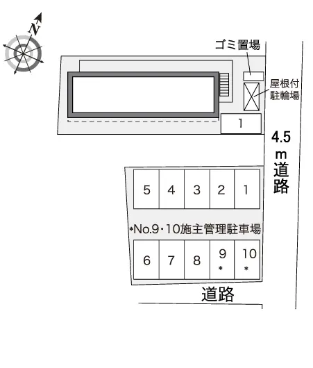 ★手数料０円★福山市松永町　月極駐車場（LP）